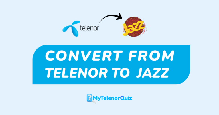 How to Convert Telenor SIM to Jazz – A Step-by-Step Guide 2026