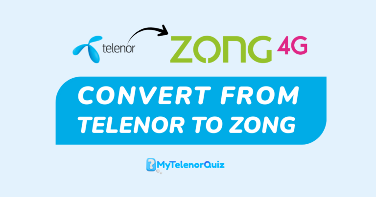 How to Convert Telenor SIM to Zong: Easy MNP Guide